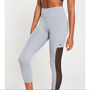 NIKE DRI FIT Legging Gym Leggings GREY NWT